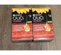 Garnier Olia Permanent Hair Colour 2 x 7.40 INTENSE COPPER No ammonia 60% Oil