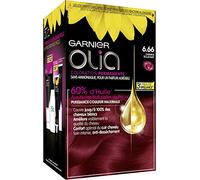 Garnier Olia Permanent Hair Dye, Ammonia-Free, Natural Flower Oils, Bright Carmine (6.66)