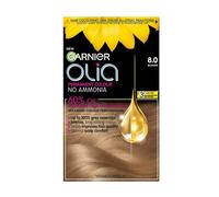 Garnier Olia Luminous Long-Lasting Permanent Hair Colour, 1.0 Night Black | 100% Grey Coverage, Oil-Powered Formula, Luminous Long-Lasting Vibrant Colour, No-Ammonia, 3x Shinier Hair