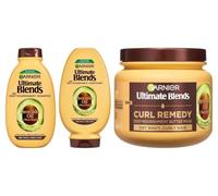 Garnier PACK Ultimate Blends Avocado Oil & Shea Shampoo 300ml, Conditioner 250ml and Mask 340ml