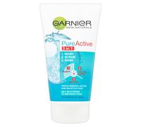 Garnier Pure Active 3in1 Clay Wash Scrub Mask Oily Skin 50ml