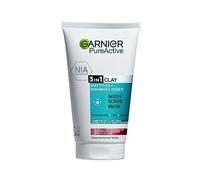 Garnier Pure Active 3in1 Clay Wash Scrub Mask Oily Skin 50ml