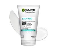 Garnier Pure Active 3in1 Clay Wash Scrub Mask Oily Skin 50ml