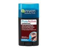 Garnier Pure Active Charcoal Anti-Blackhead Exfoliating Stick 50ml, Face Care For Oily Skin Prone, With Charcoal & Salicylic Acid - Remove Blackheads & Unclog Pores, On The Go Travel Friendly