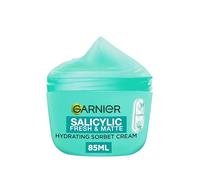 Garnier Pure Active Salicylic Fresh & Matte Hydrating Sorbet Cream, Ultra Fresh & Light, 5% Salicylic Acid + Niacinamide + Centella Asiatica, Cruelty Free International & Vegan - 85ml