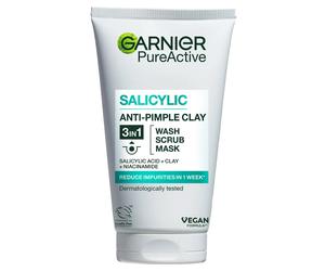 Garnier PureActive Salicylic 3in1 Anti-Pimple Clay Cleanser 150 ml