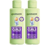 Garnier Shampoo, Method For Curls Moisture Pre-Shampoo (150ml), Up to 7 days of Moisture & Curl Definition, For All Curl Types, Type 4 Curls & Coils, Silicone Free, Vegan Formula (Pack of 2)