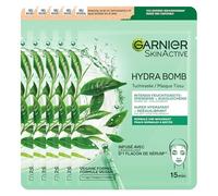 Garnier Skin Active Hydra Bomb Sheet Mask Green Tea - 5 Pieces - Face Mask for Normal & Mixed Skin