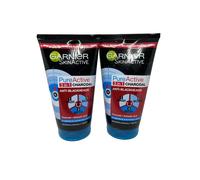 Garnier Skin Active Pure Intensive 3-in-1 Charcoal Anti-Blackhead, 150ml x 2