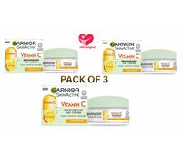 GARNIER Skin Active Vitamin C Brightening Day Cream Nourish Dull Skin | 3 X 50ml