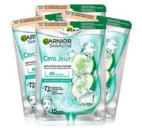 Garnier SkinActive Cryo Jelly Anti-Fatigue Face Mask with Hyaluronic Acid Firming Treatment for Tired and Dull Skin Vegan Formula - 5 Packs