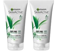 Garnier SkinActive Exfoliating Face Scrub with Green Tea for Oily Skin 2 Count