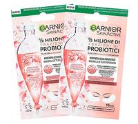 Garnier SkinActive Eye Mask 1/2 Million Probiotic Fractions for All Skin Types Minimizes Fine Wrinkles Made from Biodegradable Fabric - 2 Packs of 1 Use