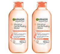 Garnier SkinActive Gentle Peeling Micellar Water with 1% PHA and Glycolic Acid Face Exfoliant Facial Cleanser and Makeup Remover 2 Pack