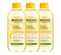 Garnier SkinActive Micelling Water with Vitamin C for Fine and Non-Even Skin - No Rinse - 3 x 400ml