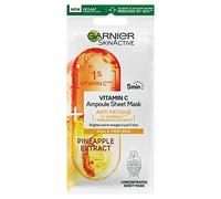 Garnier SkinActive Anti Fatigue Ampoule Sheet Mask - Pineapple and 1% Vitamin C 15g