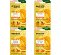 Garnier SkinActive Vitamin C Brightening Under Eye Mask 5g Glow Boost (Set Of 4)