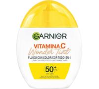 Garnier SkinActive Vitamin C Wonder Tint Liquid Light Tone All-in-1 with 5% [Glycerine + Niacinamide + Vitamin C*] for Daily Use, Unified, Protects and Stain Resistant, SPF 50+
