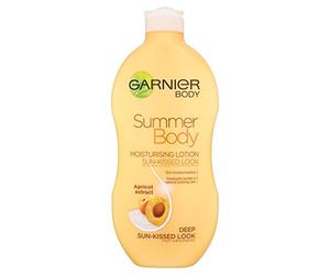 Garnier Summer Body Gradual Self Tan Moisturiser Dark, Hydrating Tanning Lotion for a Glowing Sunkissed Tan 400ml