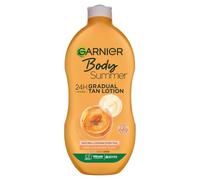 Garnier Summer Body Gradual Tan Moisturiser Deep, Face and Body, 400ml | For A Radiant Sun Kissed Glow, 24 Hour Hydration, Natural Even Tan, Fast Absorption, Vegan Formula