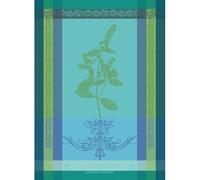Garnier-Thiebaut, Brin de Menthe (Sprig of Mint) French Jacquard Kitchen/Tea Towel, 100 Percent Cotton
