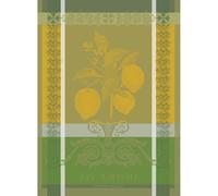 Garnier Thiebaut Citron Zeste (Lemon Zest) French Kitchen Towel 22"x30", Cotton, Jacquard