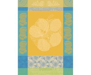 Garnier Thiebaut Filet De Citrons Soleil Jacquard French Kitchen Towel