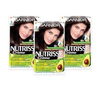 Garnier TRIPLE Nutrisse Permanent Hair Dye - 3 Darkest Brown 1 Pack