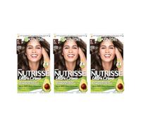 Garnier TRIPLE Nutrisse Permanent Hair Dye - 4 Dark Brown