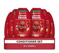 Garnier Ultimate Blends Argan & Cranberry Protecting and Illuminating Vegan Conditioner for Coloured Hair 6 x 400 ml