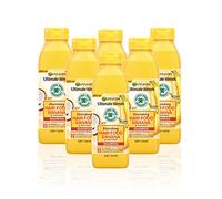 Garnier Ultimate Blends Banana Shampoo For Dry Hair | Banana Hair Food Shampoo by Garnier Ultimate Blends | 98 Percent Natural Origin Ingredients | 350 ml Pack of 6