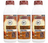 Garnier Ultimate Blends Coconut Hair Food Smoothing Conditioner 350ml - 3 Pack