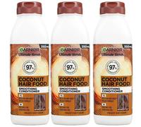 Garnier Ultimate Blends Coconut Hair Food Smoothing Conditioner 350ml - 3 Pack
