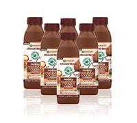 Garnier Ultimate Blends Coconut Shampoo For Curly Hair | Coconut Hair Food Shampoo by Garnier Ultimate Blends | 98 Percent Natural Origin Ingredients | 350 ml Pack of 6