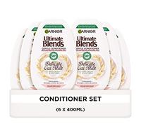 Garnier Ultimate Blends Conditioner – Oat Milk & Rice Cream, Soothing Vegan – 6 x 400 ml