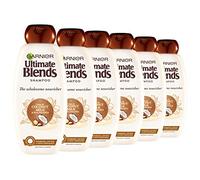 Garnier Ultimate Blends Shampoo | Coconut Milk & Macademia Nourishing for Dry Hair | 360 ml | Pack of 6
