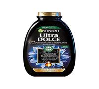 Garnier Ultra Dolce Magnetic Charcoal Shampoo Moisturizing & Purifying 94% Natural Origin for Oily Skin & Dry Length, Silicone Free, 300ml