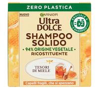 Garnier Ultra Dolce Solid Honey Tester Shampoo for Fragile Hair that Extinguish with 100% Eco-Free Packaging 60 g