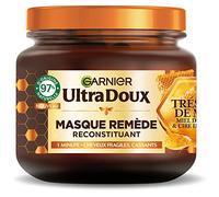Garnier Ultra Doux - Restoring Mask - Enriched with Royal Jelly, Honey & Propolis - For Brittle & Brittle Hair - Paraben Free - Honey Treasures - 340ml