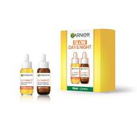 Garnier Vitamin C Day & Night Serum Gift Set for Face, Anti-Dark Spots & Brightening, For All Skin Types, Approved by Cruelty Free International