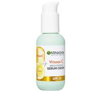 Garnier Vitamin C Serum Cream, 2in1 Formula With 20% Vitamin C serum & SPF 25 Moisturiser, Hydrate & Reveal Bright Glowing Skin. Skin Naturals, 50ml