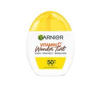 Garnier Vitamin C* Wonder Tint SPF50+, Dark Shade, All-In-1 Tinted Fluid, Even, Protect and Brighten Skin, 5% Vitamin C*, Niacinamide, Glycerin - 40ml