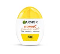 Garnier Vitamin C* Wonder Tint SPF50+, Light Shade, All-In-1 Tinted Fluid - Even, Protect and Brighten - 5% [GLYCERIN + NIACINAMIDE + VITAMIN C*] - 40ml