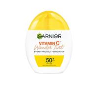 Garnier Vitamin C* Wonder Tint SPF50+, Light Shade, All-In-1 Tinted Fluid, Even, Protect and Brighten Skin, 5% Vitamin C*, Niacinamide, Glycerin - 40ml