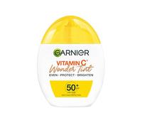 Garnier Vitamin C* Wonder Tint SPF50+, Medium Shade, All-In-1 Tinted Fluid - Even, Protect and Brighten - 5% [GLYCERIN + NIACINAMIDE + VITAMIN C*] - 40ml