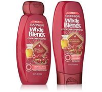 Garnier Whole Blends Color Care Shampoo and Conditioner Set with Argan Oil and Cranberry Extracts, 12.5 Ounces each