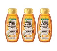 Garnier Whole Blends Moroccan Argan & Camellia Oils Illuminating Shampoo for Silky Shine 12.5 Fl Oz 3 Count (Packaging May Vary)