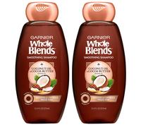 Garnier Whole Blends Smoothing Shampoo with Coconut Oil & Cocoa Butter Extracts 12.5 Fl Oz (Packaging May Vary) 2 Count