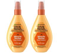Garnier Whole Blends Sulfate Free Remedy Miracle Nectar 10-in-1 Repairing Leave-In Conditoner for All Hair Types Honey Treasures 5 Fl Oz 2 Cou