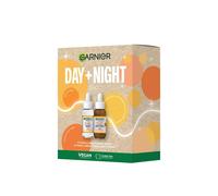 Garnier Vitamin C Day & Night Serum Gift Set for Face, Anti-Dark Spots & Brightening, For All Skin Types, Approved by Cruelty Free International